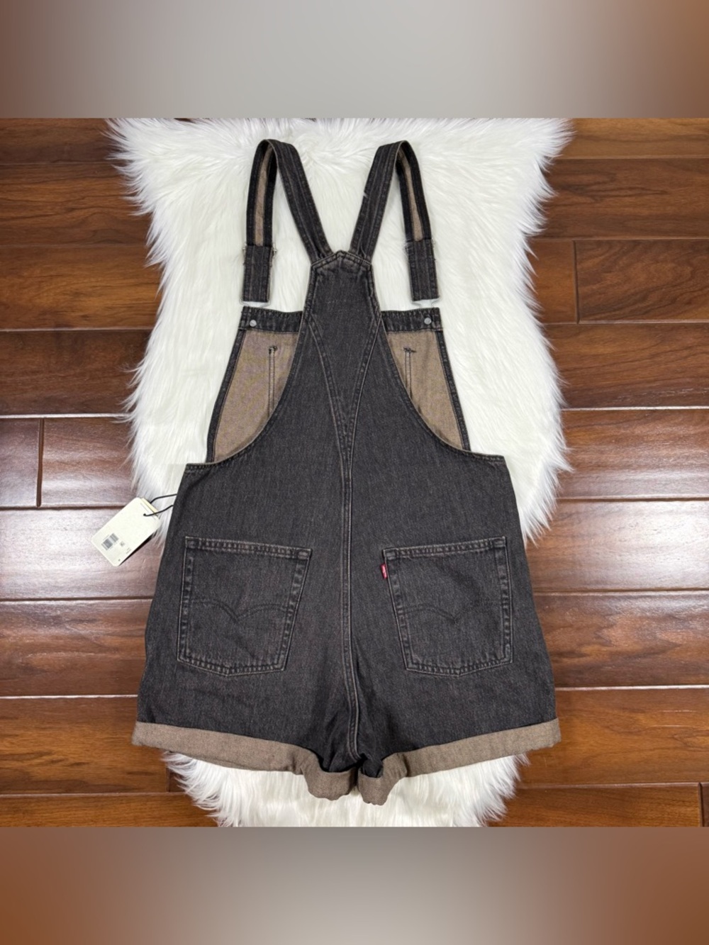 Levi's Women's Size Medium Live Wire Vintage Overall Shortalls - Picture 9 of 11